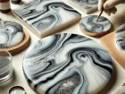 Read this article: Secrets to Creating Resin Pieces with a Marble Effect