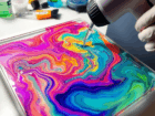 Read this article: Using Alcohol Inks in Resin: Creating Vibrant, Fluid Artworks