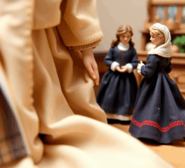 How to Create Realistic Fabric Folds in Biscuit Craft Miniatures